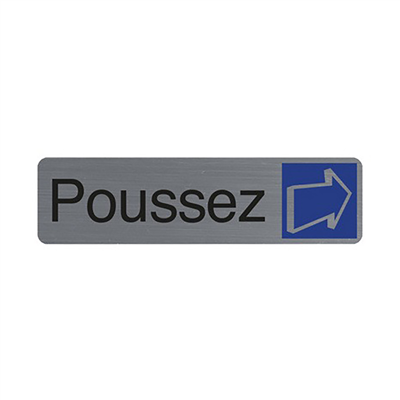 Exacompta Plaque De Signalisation Poussez Id E Cadeau Papeterie